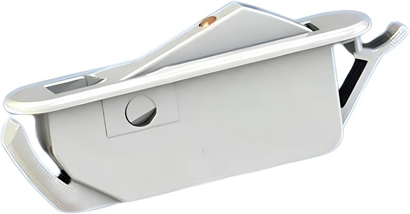 Brixwell Single Action Window Opening Control Devices, Blue White Finish, Plastic Material, 2" Height, 7/16" Width, Wall Thickness Range 1/16" to 1/8" Included Pair - Image 1